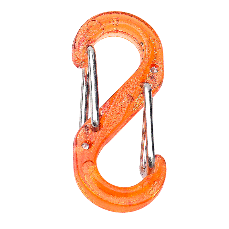 Mini plastic s promotional keychains carabiners carabiner clips custom logo Swivel self hook