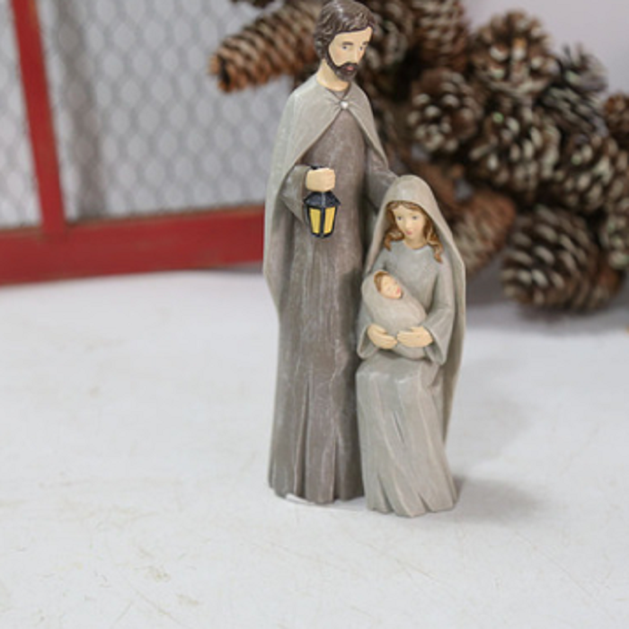 2021 HOT SELLING RESIN HOLY FAMILY SCULPTURE MARY JOSEPH AND BABY JESUS STATUES RELIGIOUS CATHOLIC GIFT SOUVENIR HOME DECOR