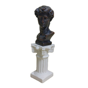 2023 NEW HOT TOP PICK POLY RESIN MINIATURE MINI GREEK ROMAN PILLAR DAVID POLLO BUST HOUSE TABLETOP DECORATIVE STATUE COLUMN POLE