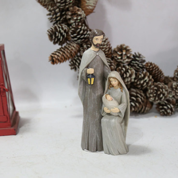 2021 HOT SELLING RESIN HOLY FAMILY SCULPTURE MARY JOSEPH AND BABY JESUS STATUES RELIGIOUS CATHOLIC GIFT SOUVENIR HOME DECOR