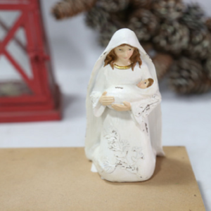 2021 HOT SELLING RESIN HOLY FAMILY SCULPTURE MARY JOSEPH AND BABY JESUS STATUES RELIGIOUS CATHOLIC GIFT SOUVENIR HOME DECOR