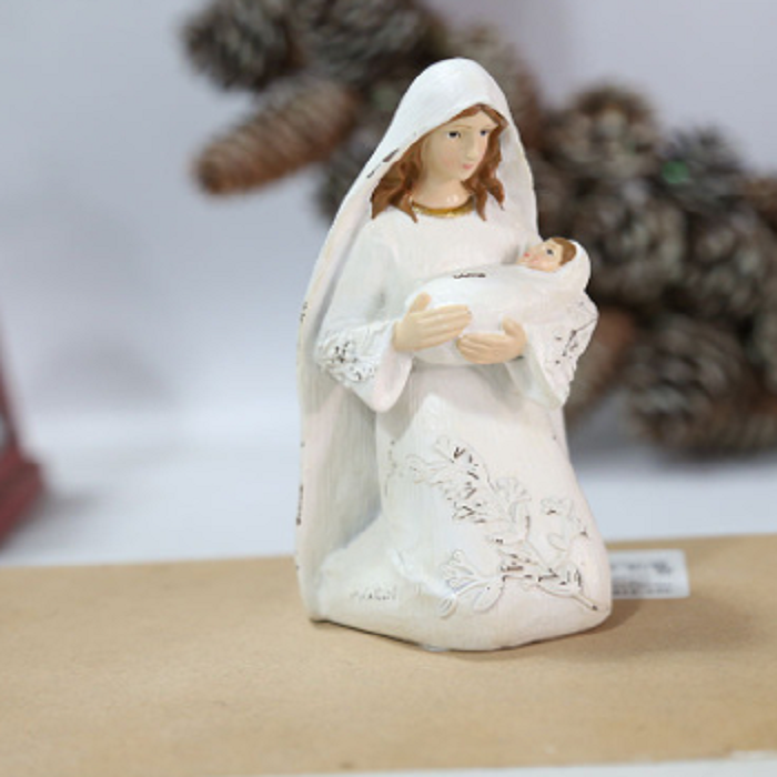 2021 HOT SELLING RESIN HOLY FAMILY SCULPTURE MARY JOSEPH AND BABY JESUS STATUES RELIGIOUS CATHOLIC GIFT SOUVENIR HOME DECOR