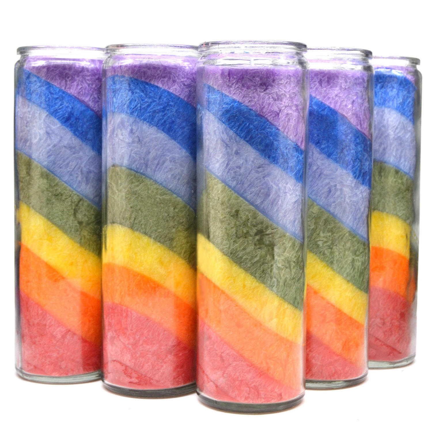 Hot Sales Religious Candle Blessing Ceremony Column 7 Day Colorful Spell Magic Candles