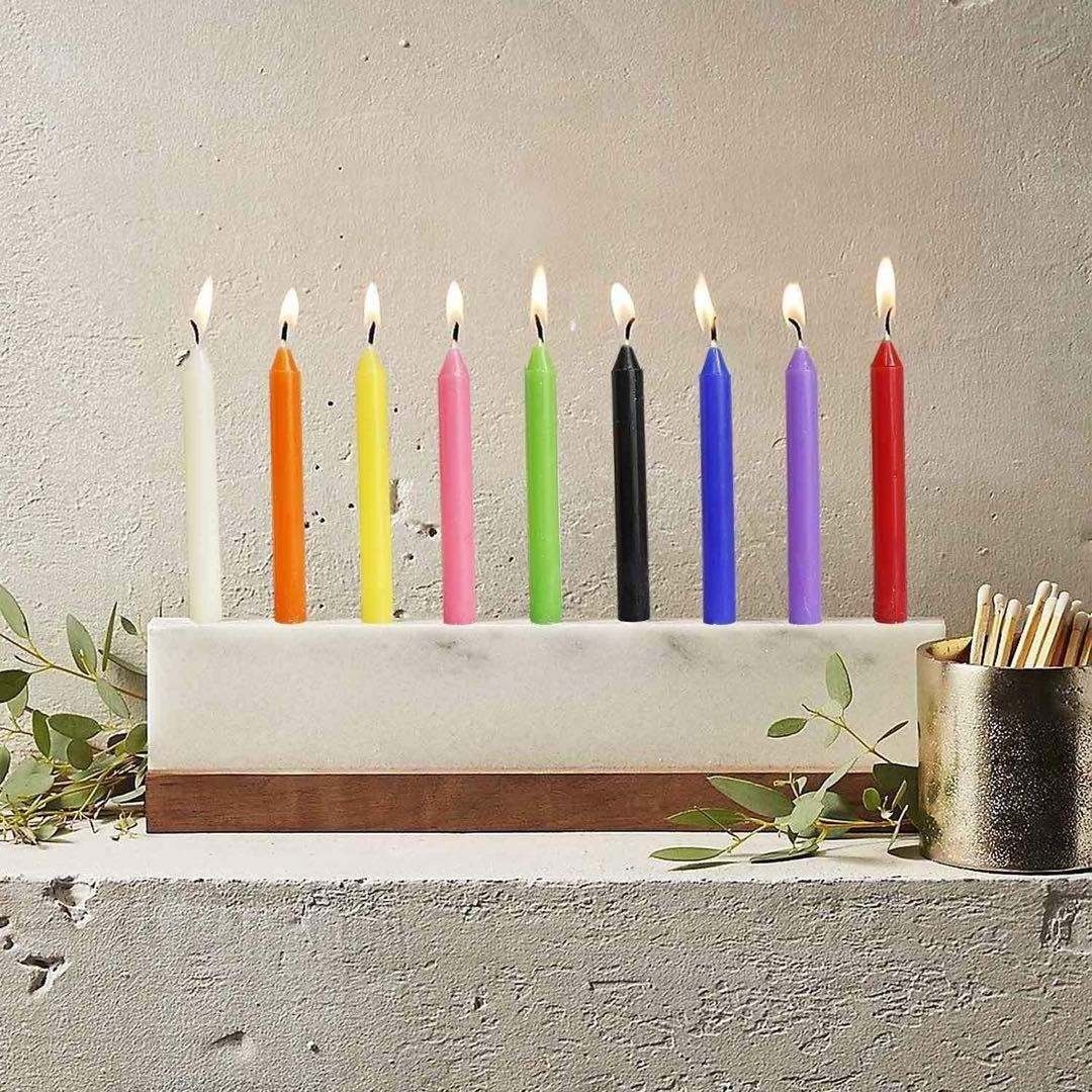 New Hot Sale 100 Party Wedding Christmas Candles Set Custom Mini Ritual Taper Candles