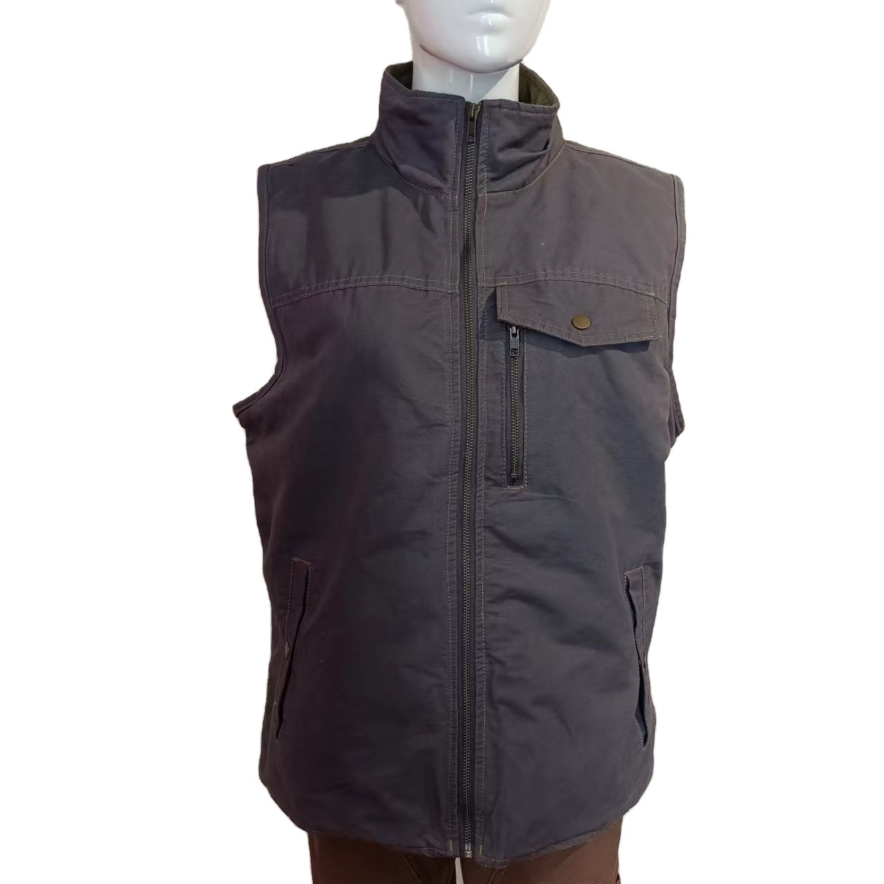 High Quality OEM Service Light Canvas Women Winter Outwear Work Vest Canvas Kool Vest