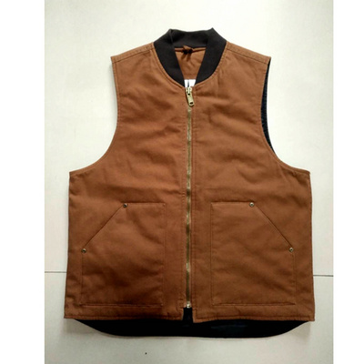 Hotsale In USA OEM Heavy Duty Canvas Men Padded Lined Winter Outdoor Work Wear Canvas Vest