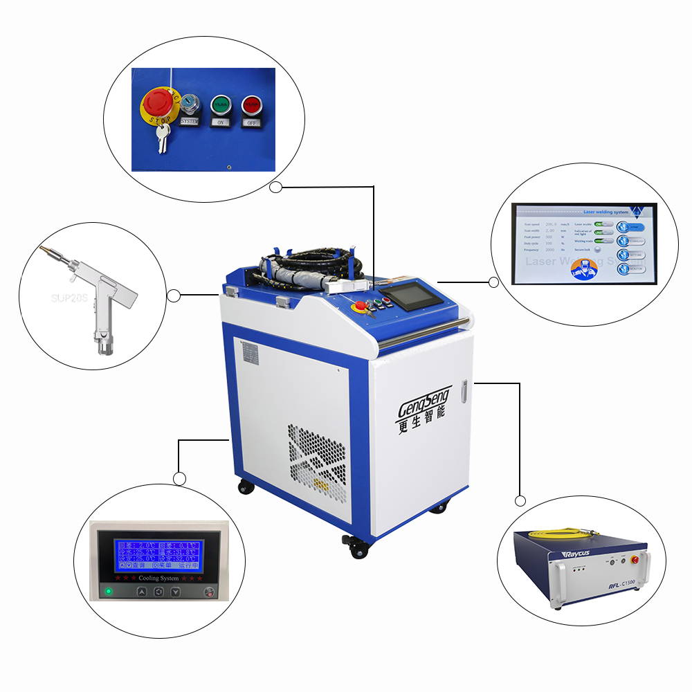 SUP21T SUP23T laser welding head 1000W 1500W 2000W 3000W Fiber Laser Welding Machine Price laser welder For Sale