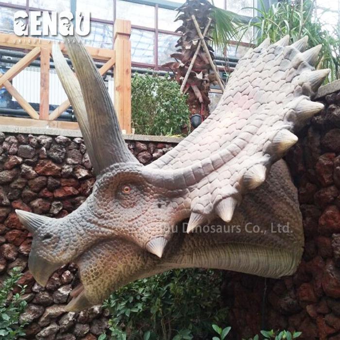 Wall Decoration Animatronic Dilophosaurus Dinosaur Head