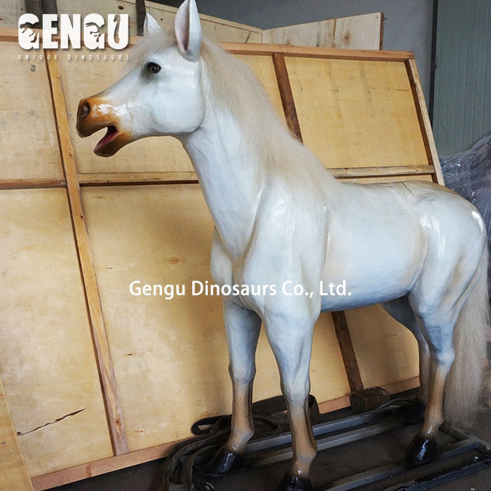 Kids equipment riding fiberglass life size horse