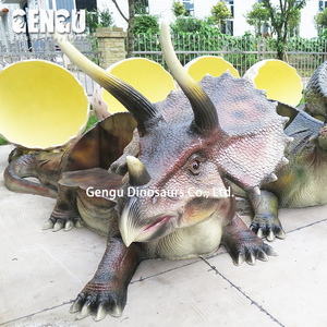 Zoo Park Equipment 3D Dinosaur Fiberglass Chair