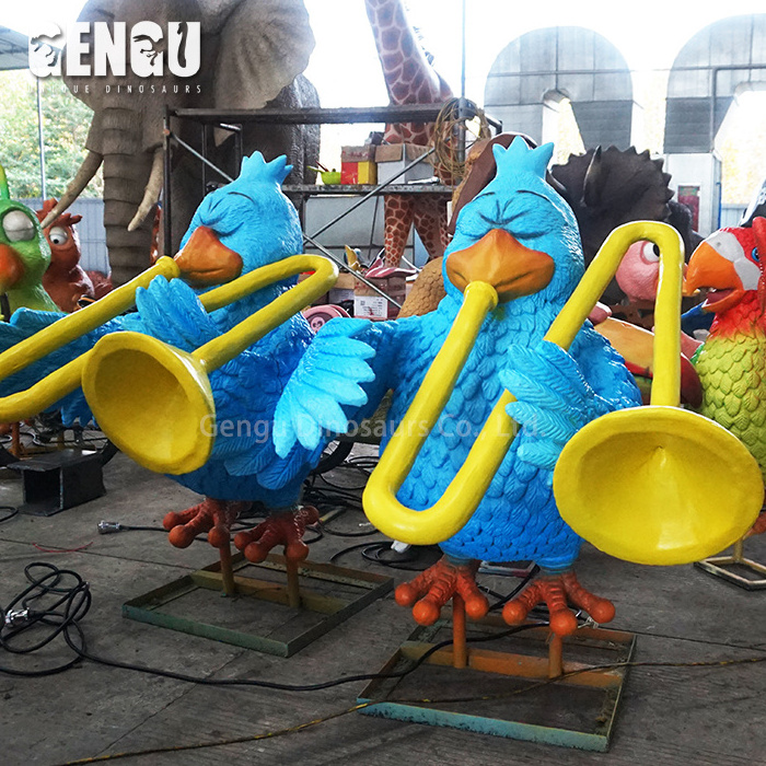 Cartoon Dinosaur Model Animatronic Dinosaur Band For Sale