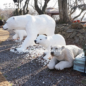 Outdoor Playground Equipment Animatronic Polar Bear For Sale