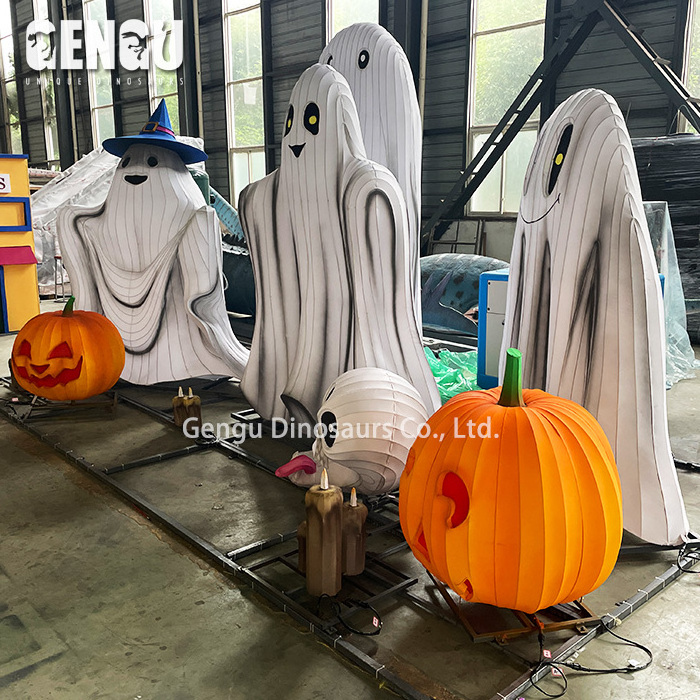 Outdoor Decorative Lanterns Halloween Horror Themed Decorations Chinese Lanterns