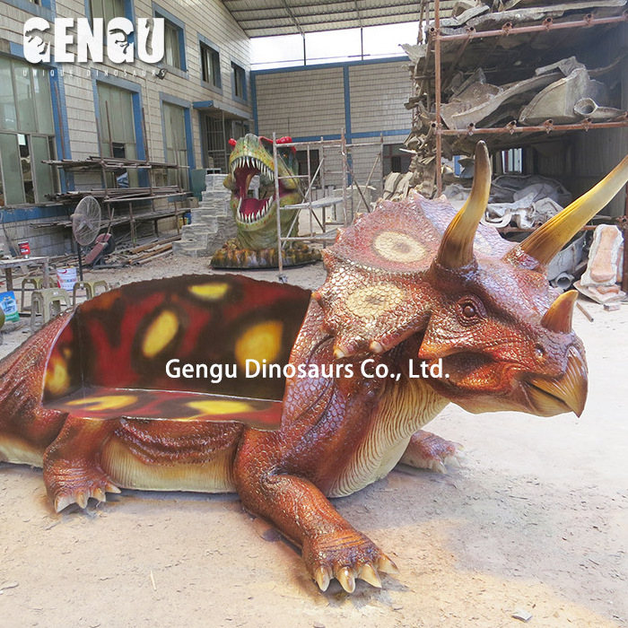 Park Equipment High Quality Fiberglass Dinosaur Bench