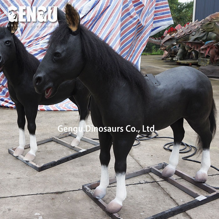 Zoo Park Decoration Life Size Animatronic Horse Model