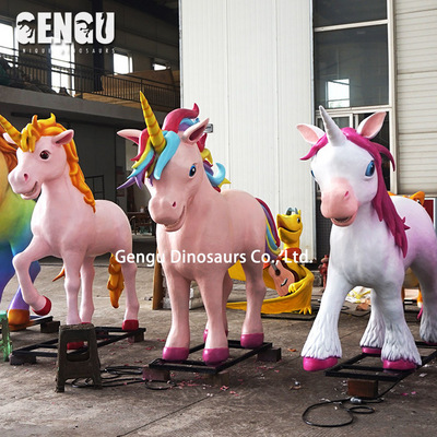 Artificial 3D Animal Model Animatronic Unicorn For Sale