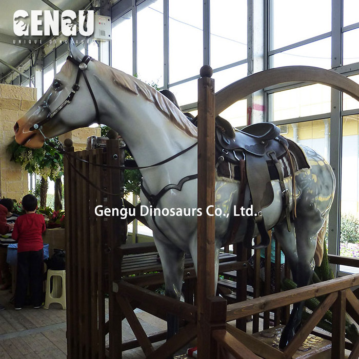 Zoo Park Decoration Life Size Animatronic Horse Model