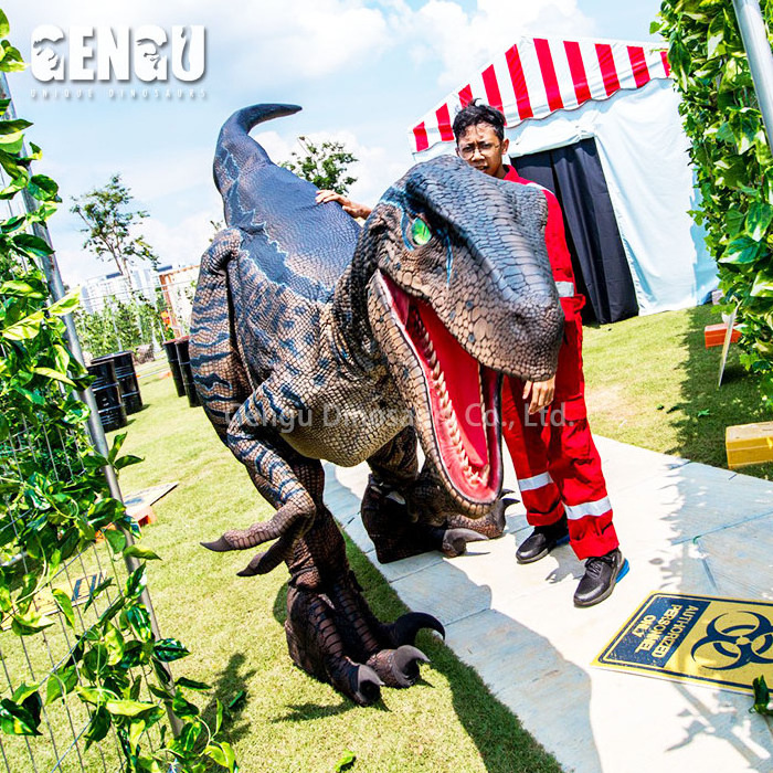 Amusement park realistic animatronic dinosaur robot costumes