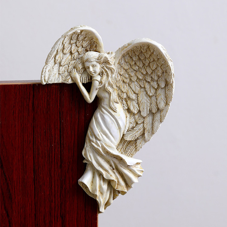 Resin simulation gold silver wing sculpture home decoration ornaments angel wings desktop ornaments