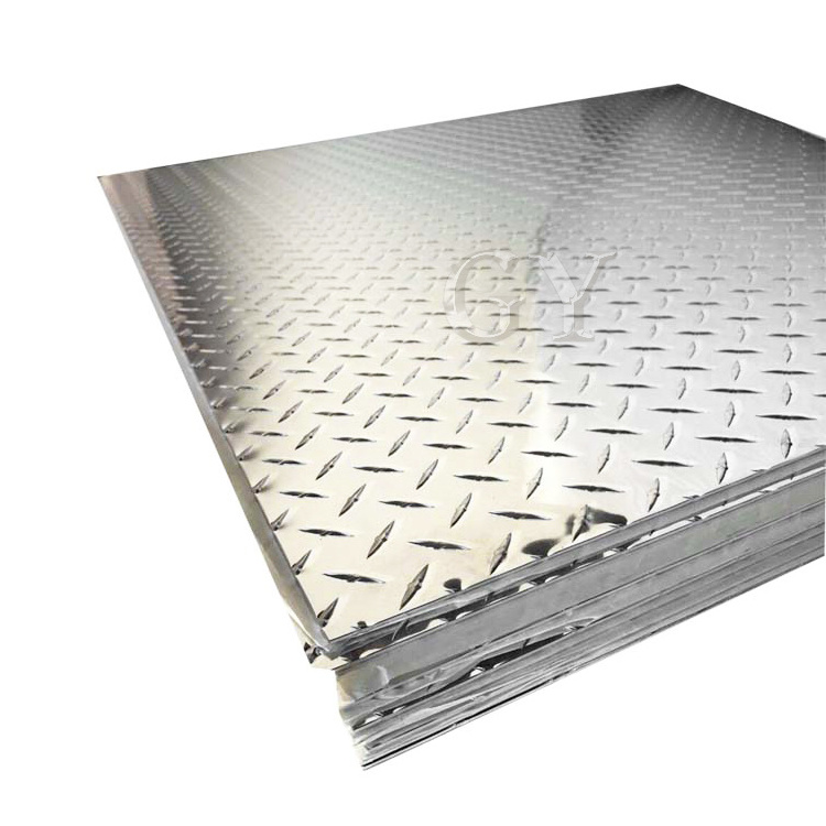 Checkered Aluminium 1050 1100 3003 H14 6061 T6 1mm 2mm 3mm 4x8ft Diamond Embossed Aluminum Plate