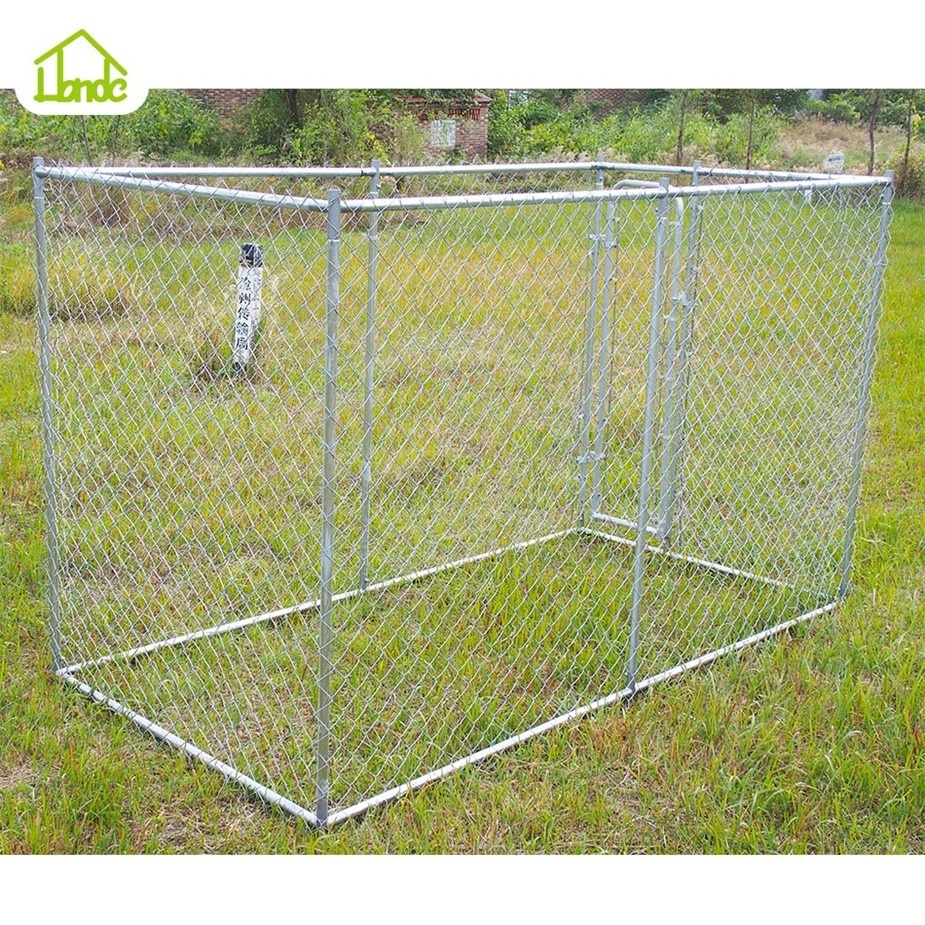 wholesale high quality hot-selling 10ft large outdoor heavy duty chain link pet dog cages metal kennels runs panels xl house