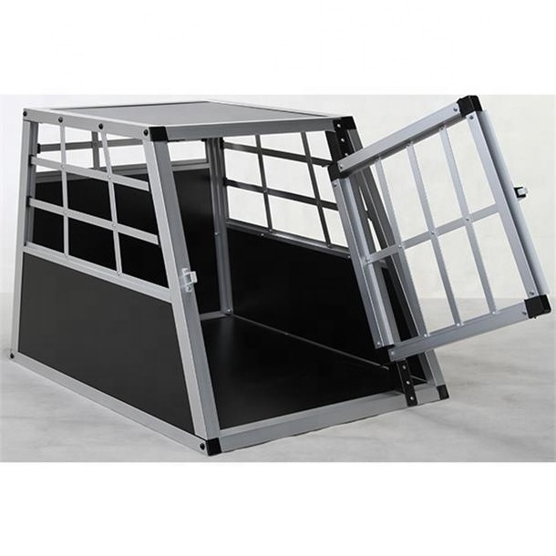 Car travel aluminum dog crate Vehicle Transport Cage