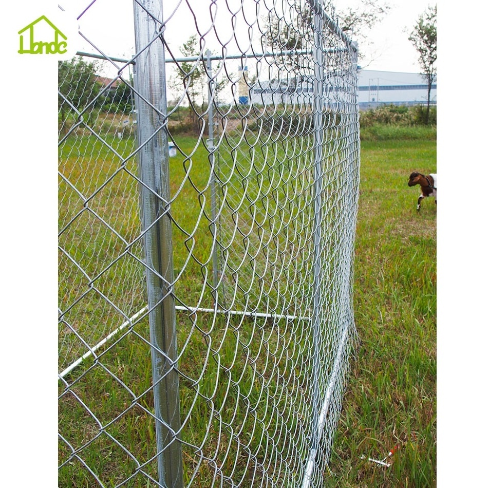 10x10 stainless chain link dog kennel with cover