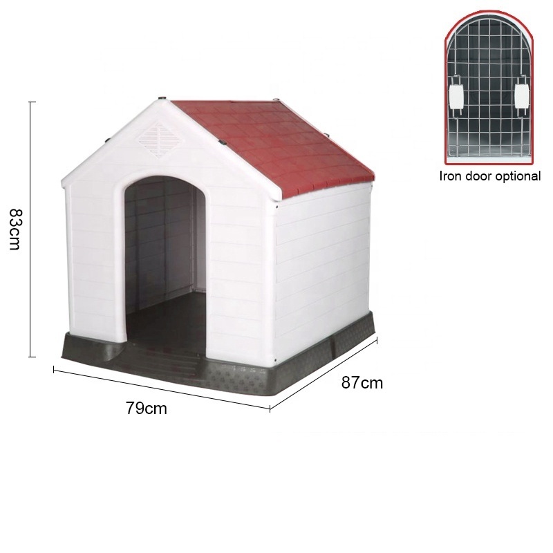 Plastic dog house pet house  dog kennel outdoor safe waterproof for strong heavy dogs application