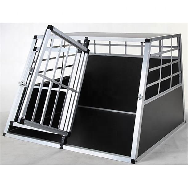 Car travel aluminum dog crate Vehicle Transport Cage