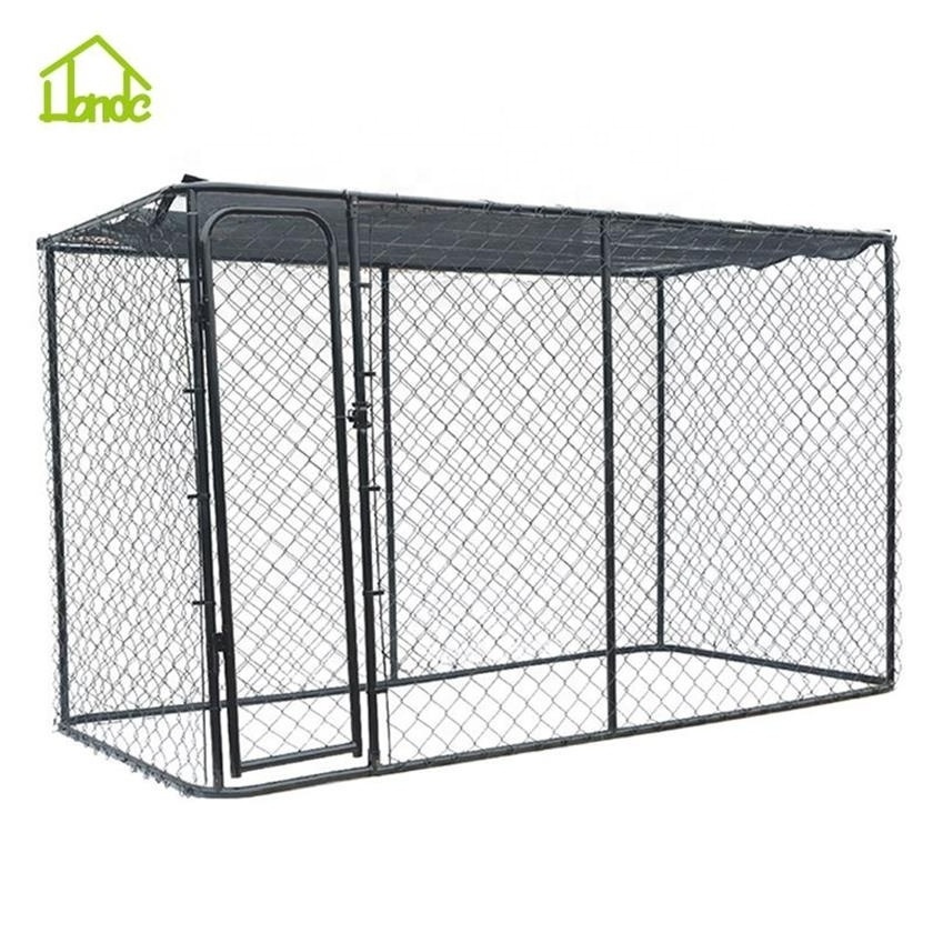 10x10x6 foot outdoor large galvanized chain link dog fence kennel cage from China factory