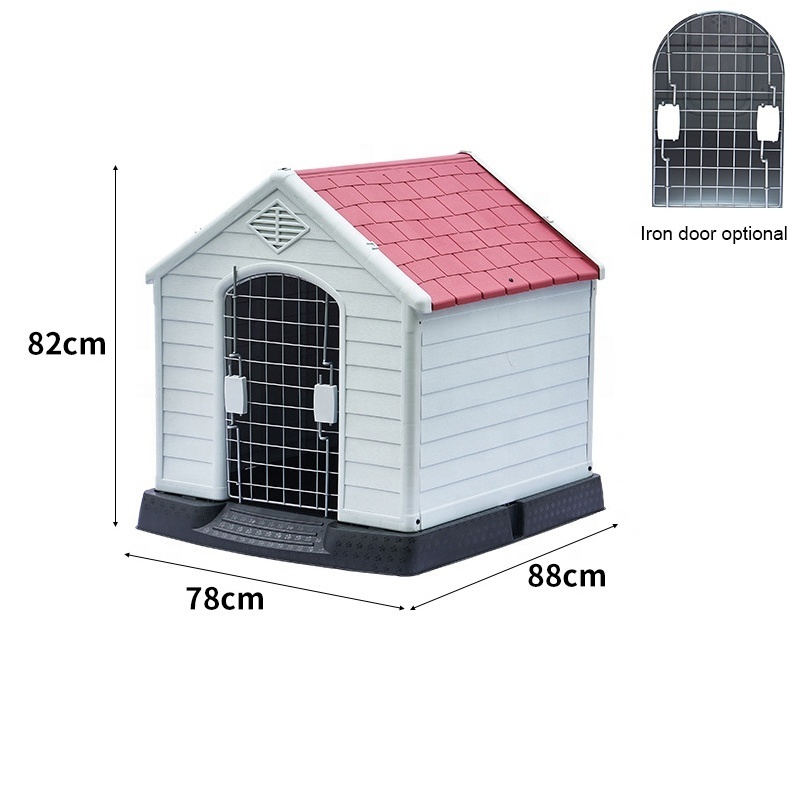 Plastic dog house pet house  dog kennel outdoor safe waterproof for strong heavy dogs application