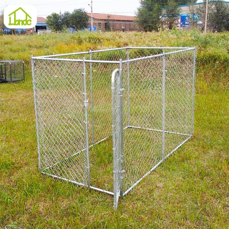 wholesale high quality hot-selling 10ft large outdoor heavy duty chain link pet dog cages metal kennels runs panels xl house