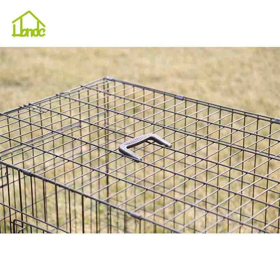 High quality cheap indoor collapsible iron xl foldable design clear car dog kennel drop whelp cage box bank for sale