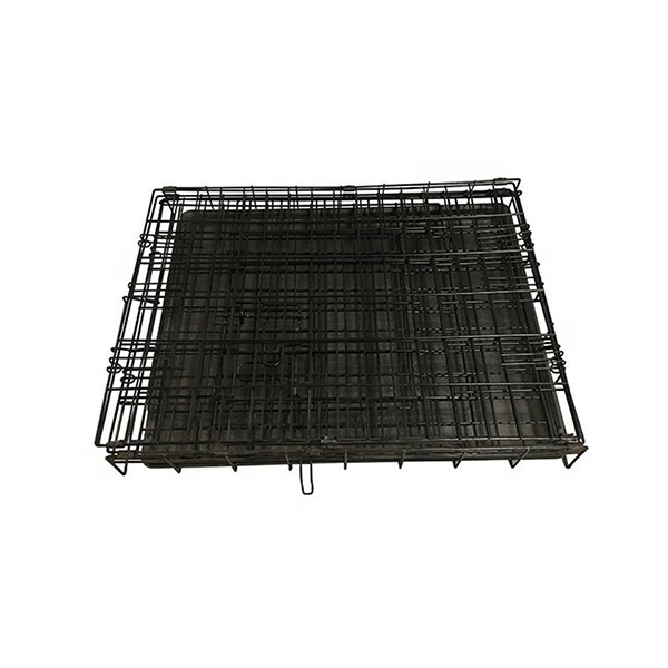 Wholesale Manufacturer 30 36 42 48 Inch Metal Foldable Dog Crates Cage Metal Folding Dog Cage Black Impact Dog Kennel Crate