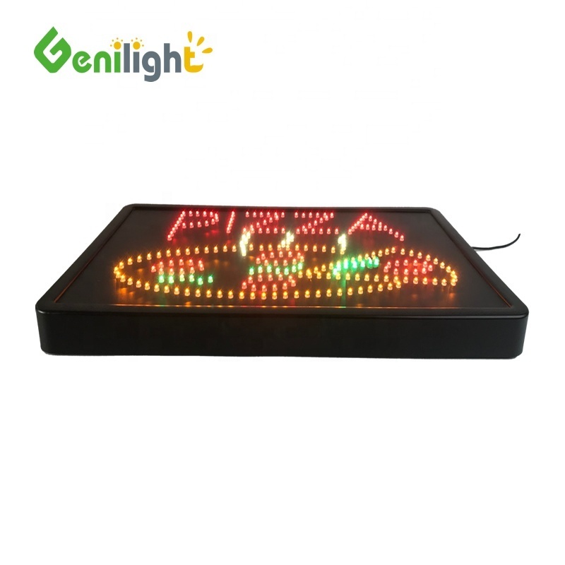 Manufactures Custom Light  Acrylic Letters Pizza LED Shop Board For Advertising Electronic