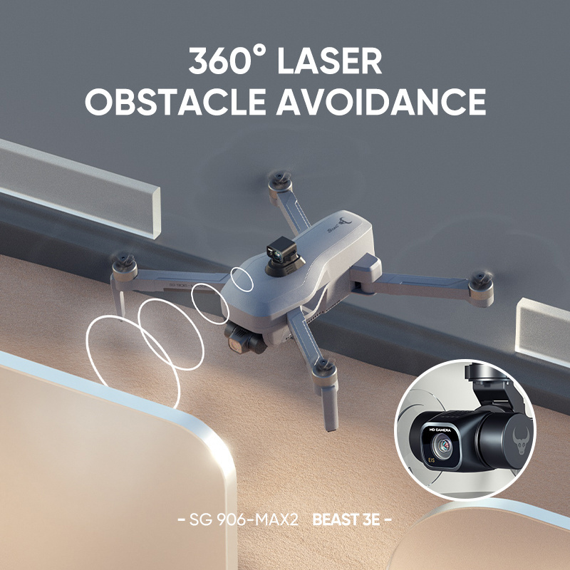 SG906MAX2 3E intelligent obstacle avoidance drone with electronic image stabilization three-axis gimbal 4K aerial photography