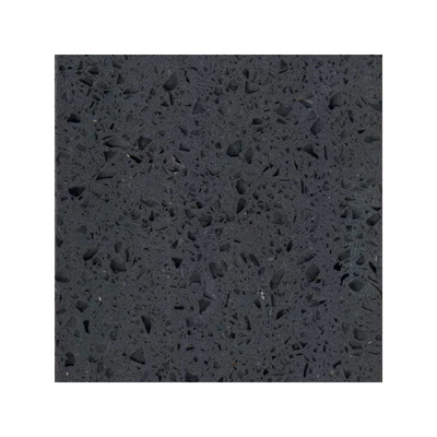 High Quality Starry Black Sparkle Mirror Quartz Stone Floor Tiles Countertop Artificial Quartz Slabs Stone Quartz GM-Q-B011