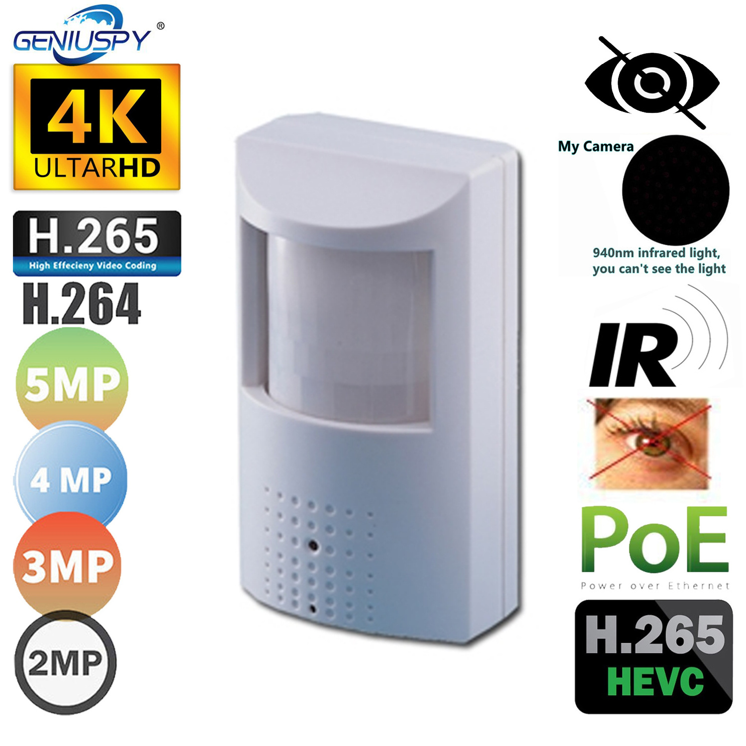 Mini Camera Security System Audio Pir Style IR Night Vision HD 1080P Network IP POE Camera