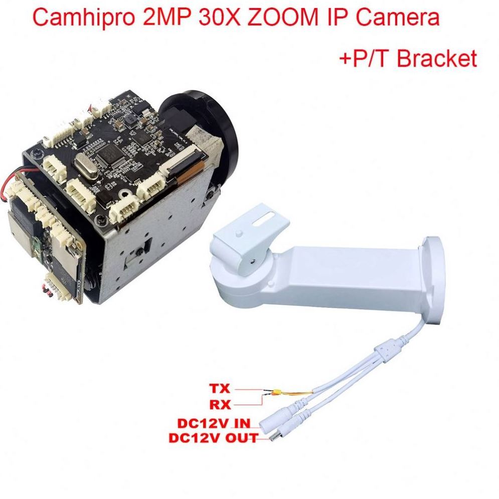 P/T Bracket Wireless Wifi 2MP 30X ZOOM Humanoid IMX307 IP Camera DV Recorder Support SD MIC Speaker Camhi