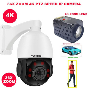 36X ZOOM 4K 8MP POE Wifi Humanoid Auto Track IR PTZ Speed IP Camera Humanoid Recognition Build In MIC Speaker Sd Card Slot