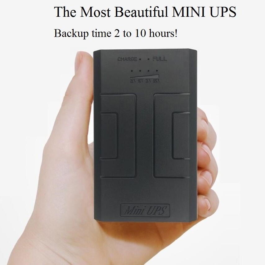 12v DC output mini ups batteries backup 3500mah 12V 2A mini UPS for router