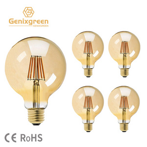 OEM Vintage LED ODM E26 E27 Filament Light Bulbs 110V 220V 4W 6W 8W 2200K Retro Big Bulb Incandescent Globe Led Lighting Lamp