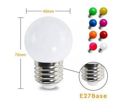 Led Serial Light Christmas Bulbs G45 Mini Color Changing RGB Colorful Light Bulbs For Light Fixtures Home Decorative