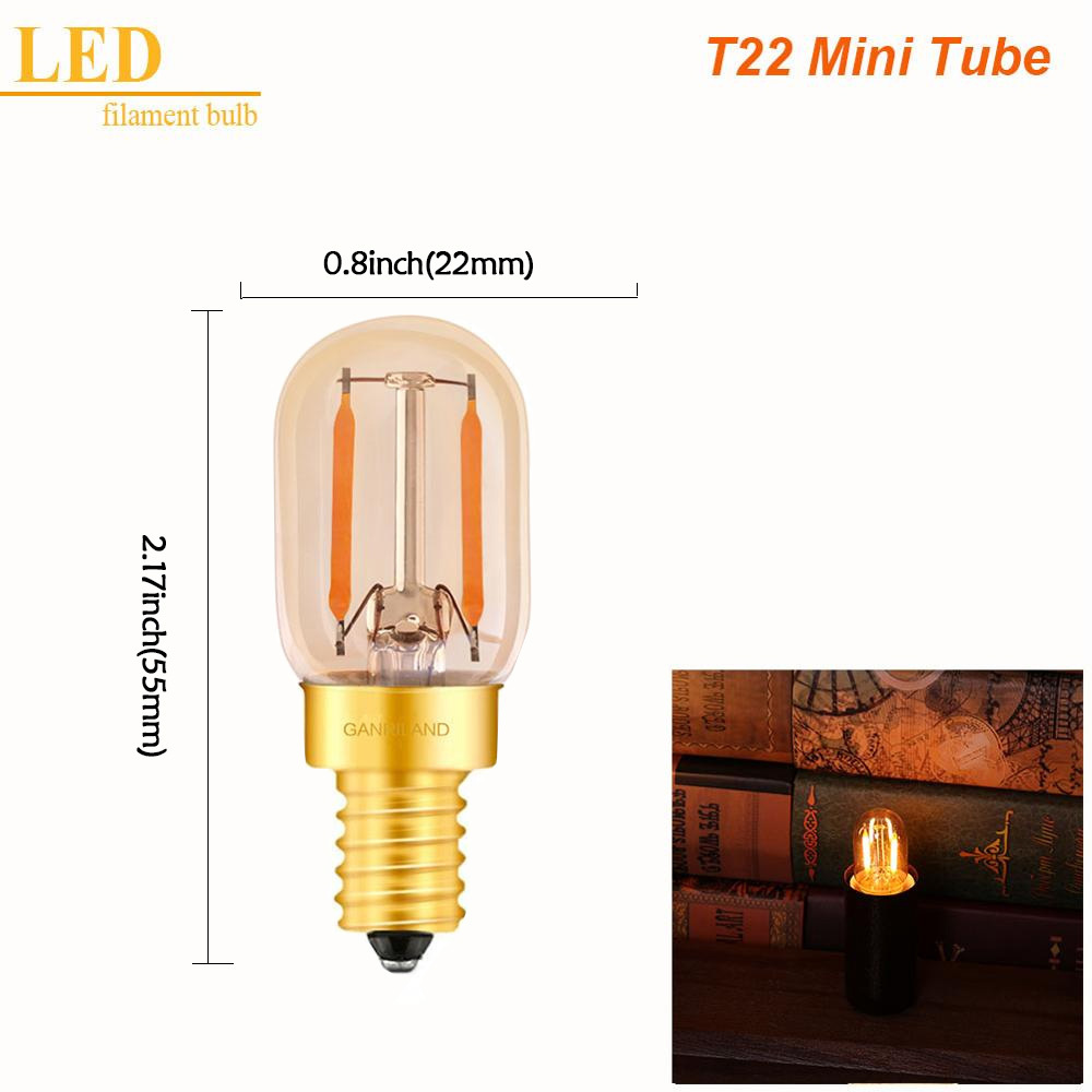 Led Dimmable Bulb E12 110V 0.5W 1W 2W LED Lamp LED Filament Night Light Chandelier LED Edison Bulbs C7 T20 T22