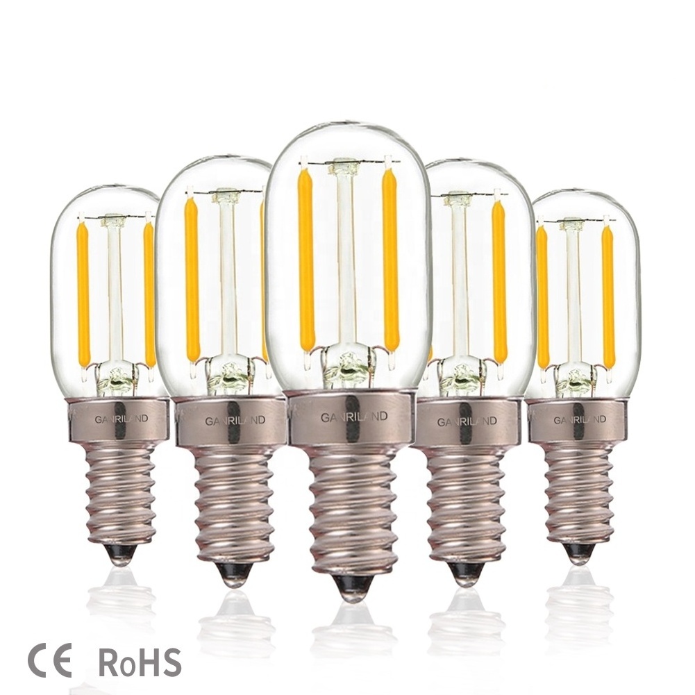 Dimmable 110v 230v 24V 1W E14 E12 Socket T20 Mini LED Filament Bulb Lights candelabra Bulbs For Home Outdoor Wedding Decoration