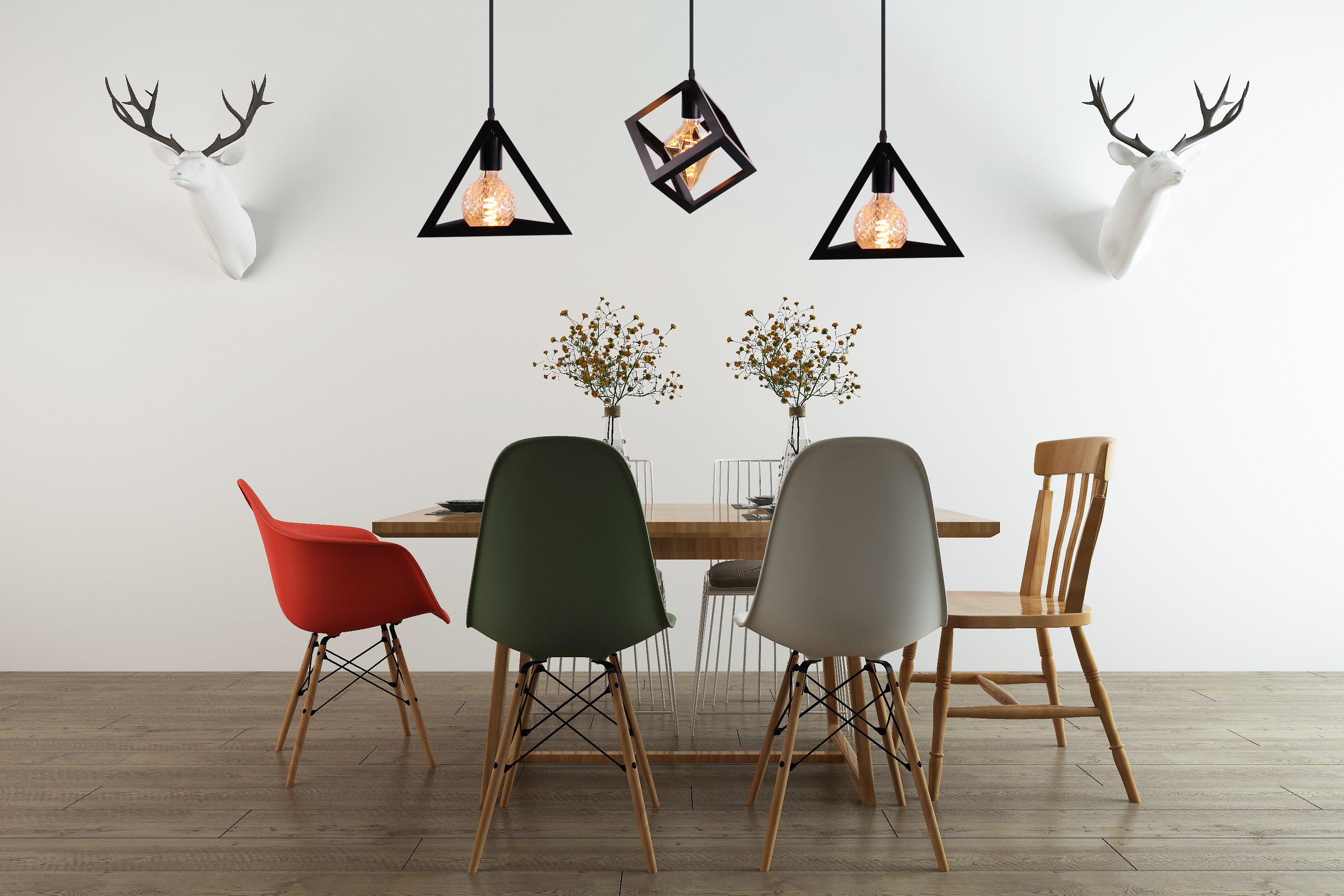 Metal Nordic Modern Pendant Lights E27 Base Indoor Ceiling Light Bestselling Retro Hanging Lamps Chandelier