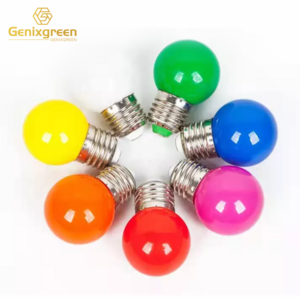 Globe String Lights Christmas Decoration Plastic Multi Color Led Light Hanging Bulbs Ornaments Rgb Led Rubber Outdoor G45 Solar