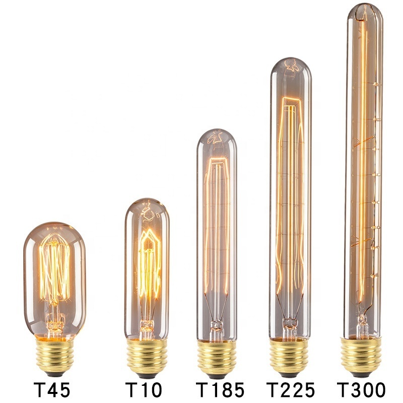 Luces Led Lampada Incandescent Bulb Lamp Edison Vintage Antique Style St64 Tungsten Light Bulb E27 220V 40W 60W