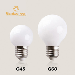 G45 G60 G125 Milky Glass Globe LED Bulb E14 E27 5W Edison Ball Light Bulb 220V Warm Cool White Pendant Lamp energy saving bulb