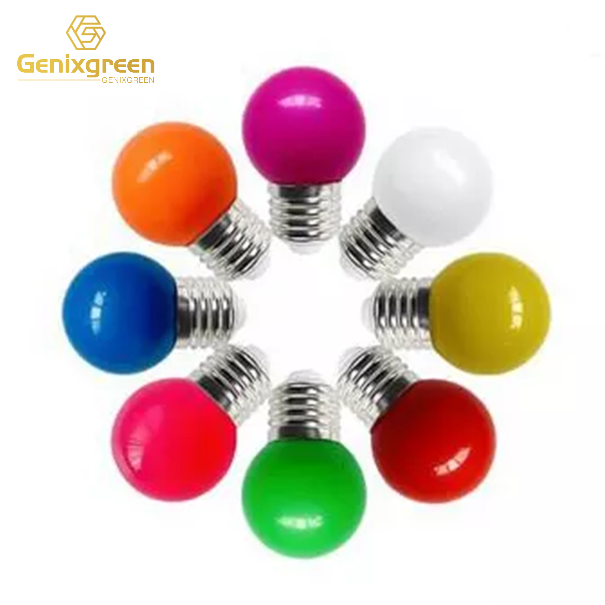 Led Serial Light Christmas Bulbs G45 Mini Color Changing RGB Colorful Light Bulbs For Light Fixtures Home Decorative